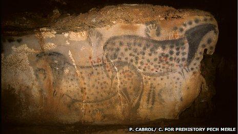 Cave paintings (P.Cabrol/Pech Merle)