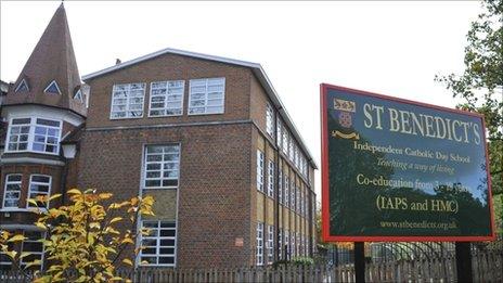 St Benedict's school in Ealing
