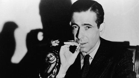 Humphrey Bogart playing private eye Sam Spade in the film The Maltese Falcon