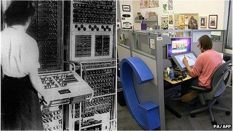 A worker at Bletchley Park and a Google employee