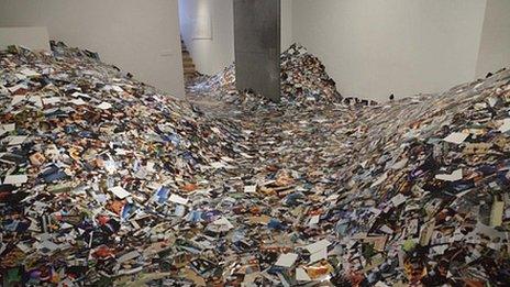 The Photography In Abundance installation by Erik Kessels. Picture courtesy of Foam Amsterdam