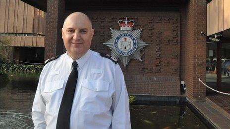 Chief Constable Simon Ash, Suffolk Police headquarters