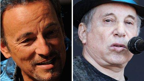 Bruce Springsteen and Paul Simon