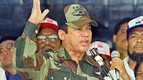 Panama's Gen Manuel Noriega - file photo