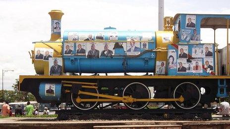 Lubumbashi's first locomotive