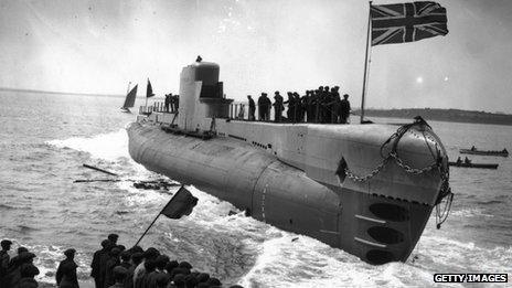 Launch of HMS Perseus in May 1929