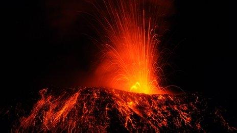Generic pic of volcanic eruption