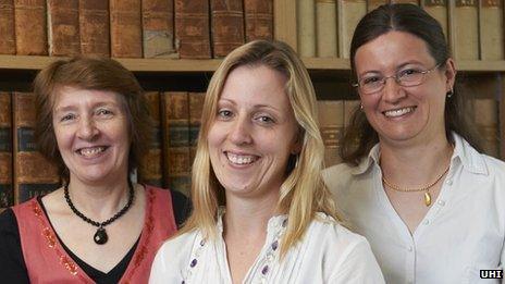 Janet Baker, Dr Karly Kehoe and Dr Elizabeth Ritchie