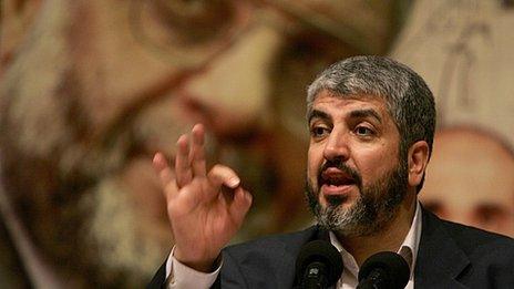 Hamas leader Khaled Meshaal (file)