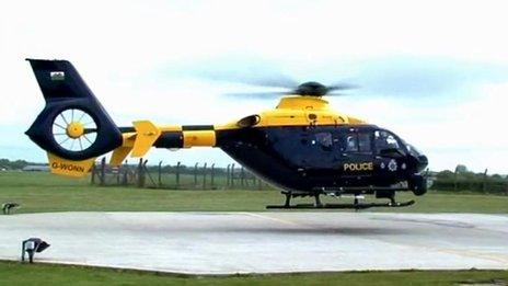 South Wales Police helicopter