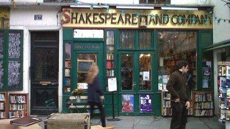 Shakespeare and Co: A writer's haven on the River Seine - BBC News