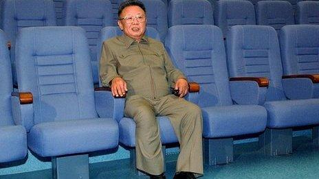 Kim Jong-il in Pyonyang's State Theatre, October 2009