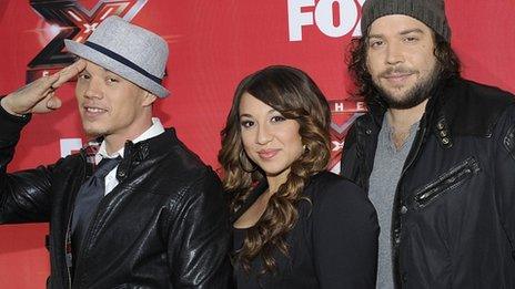 Chris Rene, Melanie Amaro and Josh Krajcik