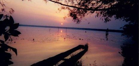 Sunset at Lake Tele. Photo: Adam Davies