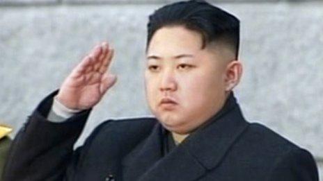 A TV grab of Kim Jong-un at the funeral of his father, Kim Jong-il, December 2011