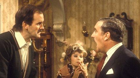 Hotel inspector complains to Basil Fawlty in Fawlty Towers