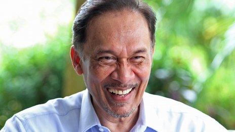 Anwar Ibrahim, pictured on 9 January 2012