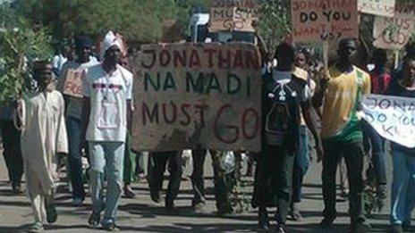 Protesters in Kano, Nigeria. Copyright: Muhammad Abubakar