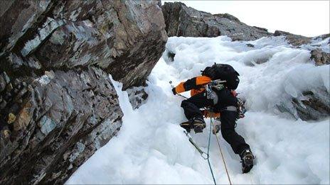 Ice climber. Pic: Chris Sleight