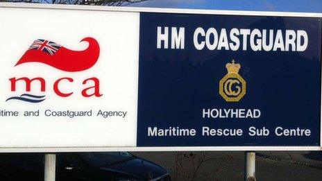Holyhead Coastguard sign
