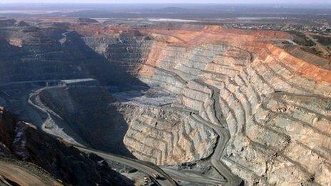 Open cast gold mine in Western Australia