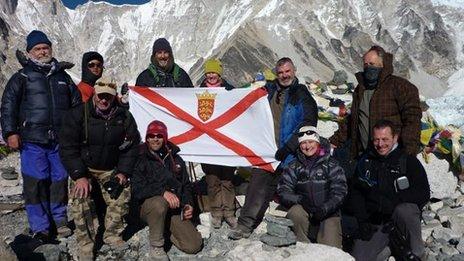 Islanders who trekked to Everest Base Camp for charity
