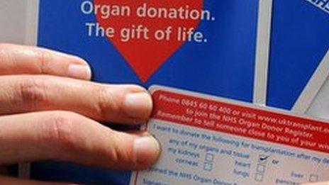 Organ donor registration