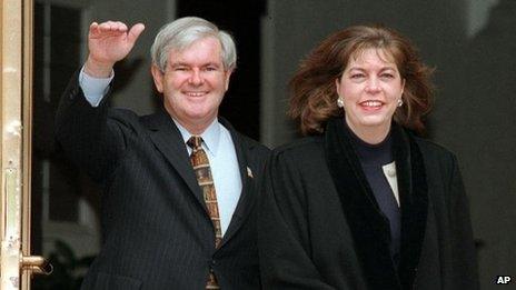 Newt and Marianne Gingrich in a 1997 file photo
