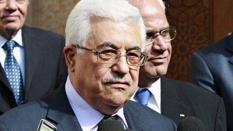 Mahmoud Abbas in Amman (25 January 2012)