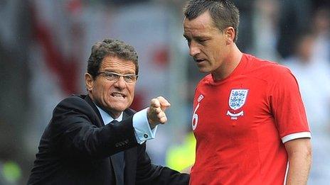 Fabio Capello and John Terry