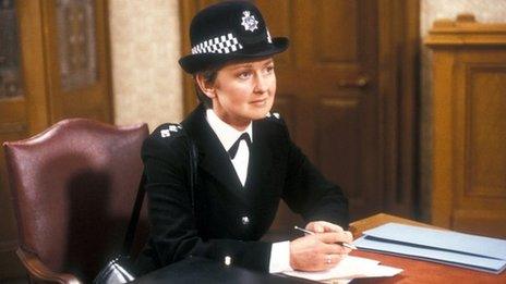 Anna Carteret as Inspector Kate Longton in police drama Juliet Bravo