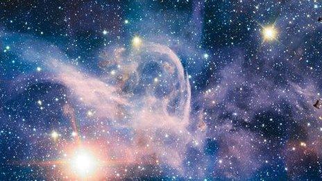 Carina nebula infrared image by Very Large Telescope (ESO/T. Preibisch)