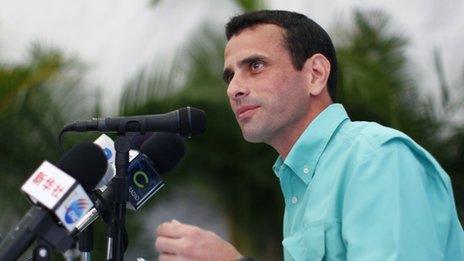 Henrique Capriles in photo from 7 February 2012