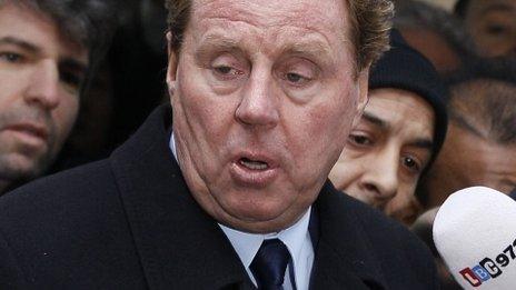 Harry Redknapp outside court after the verdict