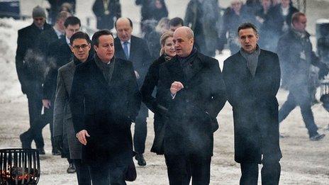 David Cameron with other leaders at the Nordic-Baltic summit