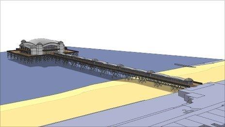 Artist's impression of the new pier