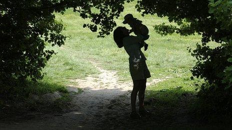 Woman and child (Image: BBC)