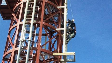 Lowestoft College's wind turbine training facility