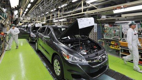 Honda factory in Japan