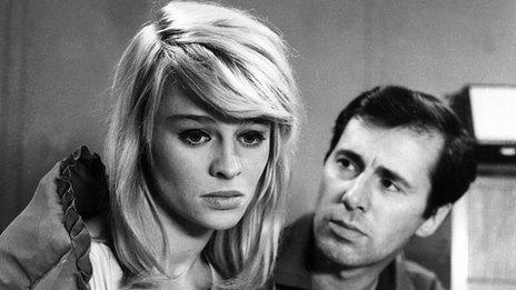 Peter Halliday as John Fleming and Julie Christie as Andromeda in A For Andromeda