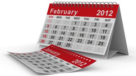 Calendar for February 2012