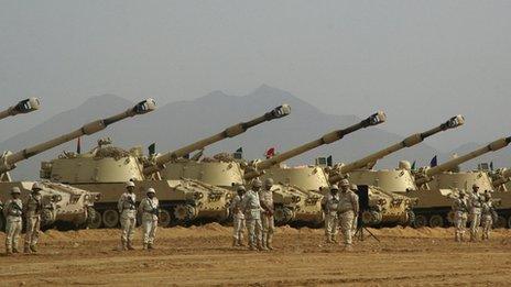 Saudi tanks (file pic)
