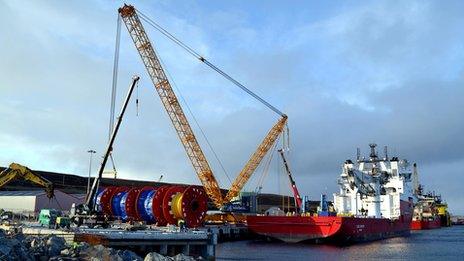 New Lerwick Harbour deep-water facility opens - BBC News