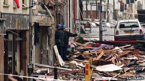 Omagh bomb scene