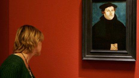 Portrait of Martin Luther in Berlin museum