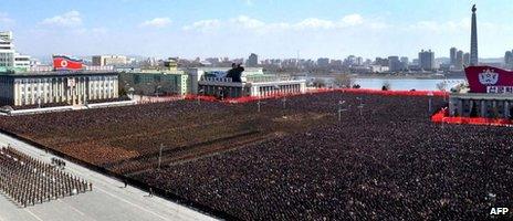 A 25 March service in Pyongyang to mark the 100th day since the death of Dear Leader Kim Jong-il