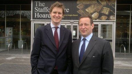 Culture Minister Ed Vaizey outside the Potteries Museum in Hanley, Stoke-on-Trent