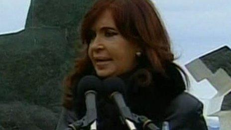 Argentina's President Cristina Fernandez de Kirchner