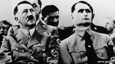 Adolf Hitler and Rudolf Hess