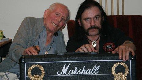 Jim Marshall with Motorhead's Lemmy
